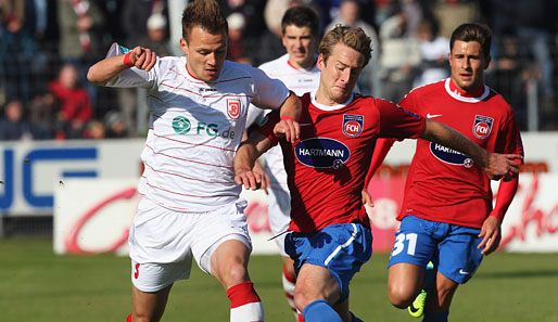 Das Verfolger-Duell zwischen Regensburg und Heidenheim endet 1:1-Unentschieden