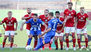 Lars Fuchs erzielte per Freistoß die 2:0-Führung - zum Sieg sollte es aber nicht reichen