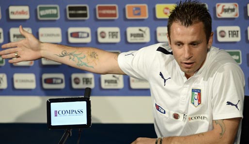 Italiens Nationalstürmer Antonio Cassano ist bekannt für seine Eskapaden