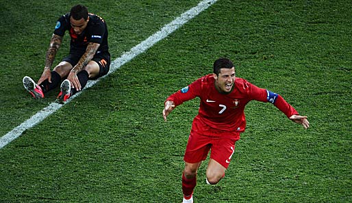 Holland am Boden, Portugal am Feiern - dank CR7 (r.)