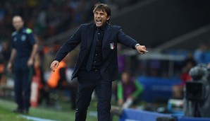 Antonio Conte heizt seine Mannschaft an der Seitenlinie stets an