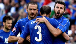 Leonardo Bonucci, Giorgio Chiellini und Andrea Barzagli sollen die Spanier aufhalten