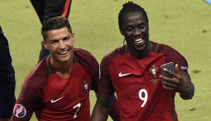 Cristiano Ronaldo und Eder nach dem Final-Sieg