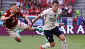 Benjamin Pavard und Frankreich mussten sich gegen Ungarn mit einem Remis begnügen.