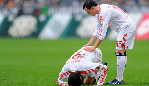 Paolo Guerrero sorgte mit seinem Flaschenwurd nach dem Spiel gegen Hannover für Schlagzeilen