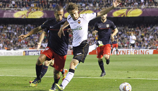 Sergio Canales (r.) war gegen Atletico trotz Niederlage der beste Mann auf dem Platz