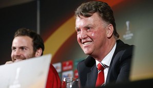 Louis van Gaal bei der Pressekonferenz vor dem Europa-League-Spiel