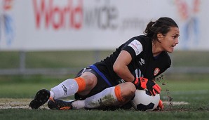 Nadine Angerer musste gegen die Newcastle Jets einmal hinter sich greifen