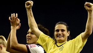 Celia Sasic (l.) und Nadine Angerer (r.) feierten zusammen viele Erfolge