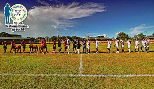 Manuel Ott mit Philippinens Nationalmannschaft im Trainingslager in Tacloban