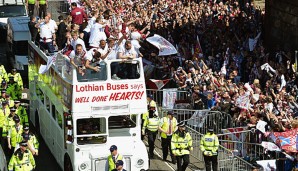 2012 war die Stimmung bei den Hearts noch ausgelassen, zum Feiern gibt es derzeit wenig Grund