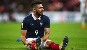 Olivier Giroud zeigte sich nach der Testspiel-Niederlage in England enttäuscht