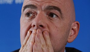 Neu-FIFA-Präsident Gianni Infantino muss eine harte Negativmeldung verdauen