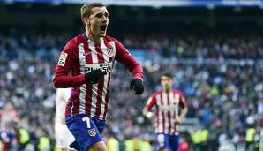 Antoine Griezmann feiert seinen Treffer gegen Real Madrid im Feburar