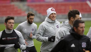 Bastian Schweinsteiger hat bereits eine Trainingseinheit in Chicago absolviert