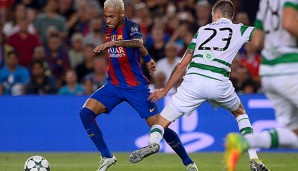 Neymar und Lustig trafen diese Saison in der Champions League aufeinander