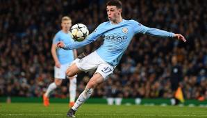 Platz 5: Phil Foden (Jahrgang 2000, England) – damals: Manchester City, heute: Manchester City