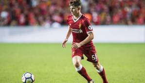 Platz 13: Ben Woodburn (Jahrgang 1999, Wales) – damals: FC Liverpool, heute: ausgeliehen an Oxford United