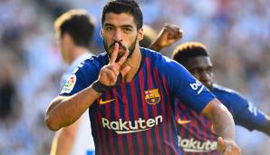 Platz 13: Luis Suarez (31/FC Barcelona) - 17 Punkte