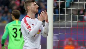 ... Platz 33 - Timo Werner (RB Leipzig): 22 Chancen - 36,36 Prozent Trefferquote.