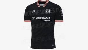 FC Chelsea - 3. Trikot: Zurück in die 90er geht's mit Chelseas Ausweichtrikot. Der Kragen sowie das Nike-Zeichen stammen aus dieser Zeit. Außerdem gibt es einen "CFC"-Print auf dem gesamten Jersey.