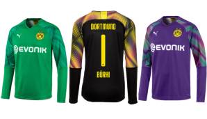 Das BVB-Torwarttrikot: Die Jerseys für Roman Bürki und Marwin Hitz kommen eher gewöhnungsbedürftig daher.