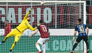 Platz 8: Gianluigi Donnarumma (AC Mailand) - 37 Stimmen.