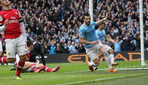 Platz 16: ALVARO NEGREDO (FC Sevilla, Manchester City, Middlesbrough): 26 Kopfballtore.