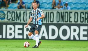 Platz 15: Gremio Porto Alegre - Einnahmen: 93,40 Mio. Euro (140 Abgänge), Ausgaben: 18,29 Mio. Euro (138 Zugänge), Saldo: 75,1 Mio. Euro.