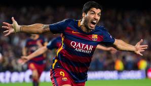 Platz 3: Luis Suarez (FC Liverpool, FC Barcelona) - 16 Dreierpacks