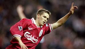 Platz 14: u.a. Michael Owen (FC Liverpool, Real Madrid, Newcastle United, Manchester United, Stoke City) - 7 Dreierpacks