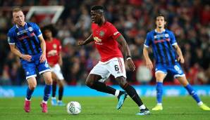 PLATZ 20: PAUL POGBA (Manchester United) – 302 erfolgreiche Dribblings (Erfolgsquote: 62,14 Prozent).