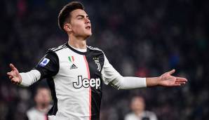 PLATZ 16: PAULO DYBALA (Juventus) – 308 erfolgreiche Dribblings (Erfolgsquote: 61,23 Prozent).