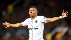 Platz 6: Kylian Mbappe (Paris Saint-Germain/Frankreich) - 89 Punkte.