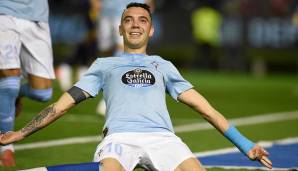 Platz 14: Iago Aspas (Celta Vigo) - 5 von 12 Toren - 42 Prozent.