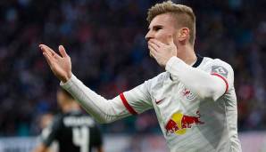 Platz 18: Timo Werner (RB Leipzig) - 15 von 39 Toren - 38 Prozent.