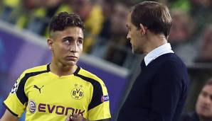 Emre Mor und Thomas Tuchel im Gespräch.