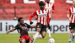 Platz 28 - Noni Madueke | PSV | Position: Rechtsaußen | Alter: 19 Jahre