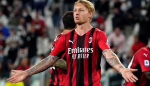 PLATZ 18: SIMON KJAER | AC Mailand | Abwehr | 8 Punkte | Der 32-Jährige war in seiner ersten Saison beim AC Mailand von Beginn an Stammspieler und half dementsprechend beim sensationellen zweiten Platz in der Serie A tatkräftig mit.