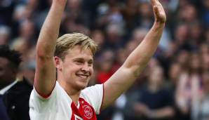 MITTELFELD - FRENKIE DE JONG: Ging 2019 für 86 Millionen Euro zum FC Barcelona. Noch heute bei den Katalanen.