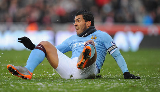 Carlos Tevez wechselte 2009 von Manchester United zu Stadtrivale Manchester City