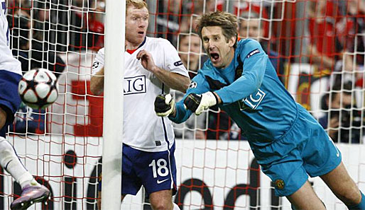 Was machen die United-Oldies? Paul Scholes (l.) und Edwin van der Sar