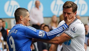 Fernando Torres und Jan Vertonghen kamen sich während der Partie öfter in die Quere