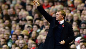 Brendan Rodgers steht mit seinen Reds in der Premier League auf Platz zwei