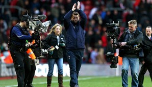 Tim Sherwood feiert den 3:2-Sieg der Spurs gegen den FC Southampton