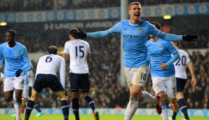 Edin Dzeko traf beim 5:1-Sieg von ManCity zum zwischenzeitlichen 3:0