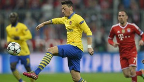 Mesut Özil schied mit dem FC Arsenal gegen den FC Bayern in der Champions League aus