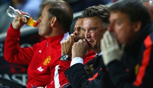 Louis van Gaal sah im Capital One Cup eine peinliche Vorstellung seiner Mannschaft