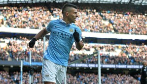 Sergio Agüero erzielte beim 4:0 über Aston Villa zwei Tore