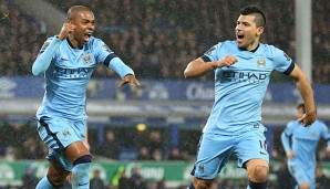 Sergio Agüero und Fernandinho gehören zum Stammpersonal